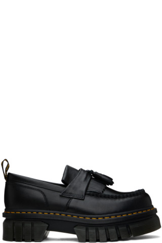 Dr. Martens: Black Audrick Platform Loafers | SSENSE