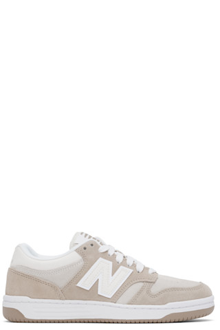 ★New Balance★ ブラウン&ベージュ 480 スニーカー New Balance: ブラウン&ベージュ 480 スニーカー | SSENSE 日本