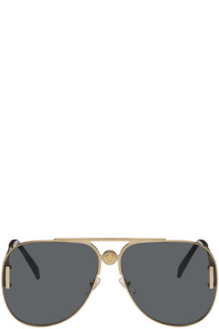 Medusa Biggie aviator sunglasses in gold - Versace