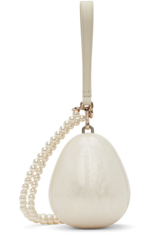 Simone Rocha: Off-White Micro Pearl Egg Bag | SSENSE