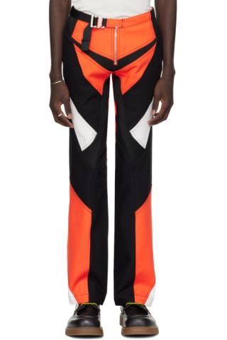 Dion Lee SSENSE Exclusive Black Rib Suspend Trousers