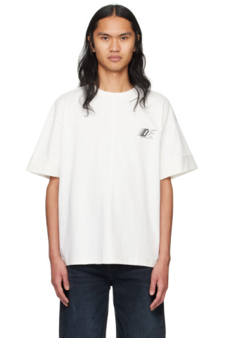Tシャツ・カットソー DION LEE C5000P22 WHITE Shirts White 'DLE' T-Shirt by Dion Lee on Sale