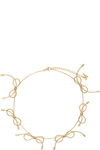 Marland Backus - Gold Bow Necklace