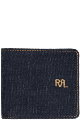 RRL: インディゴ デニム Billfold 財布 | SSENSE 日本