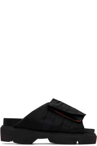 送料関税込【sacai】ポケットスライド Sacai】ポケット スライド（ブラック） (sacai/サンダル