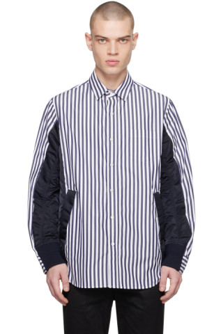 sacai clot grey navy