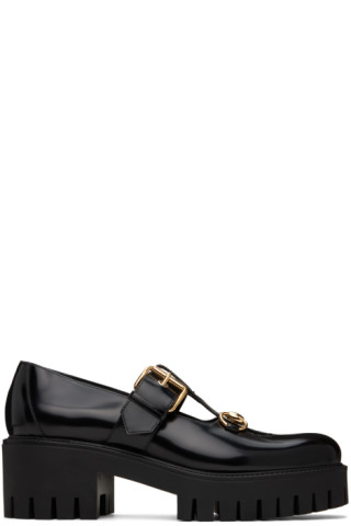 Gucci Black Horsebit Loafers