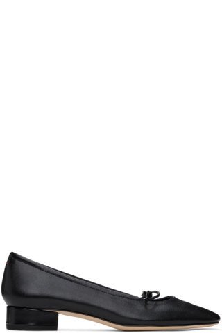 Aeyde: Black Darya Ballerina Flats | SSENSE