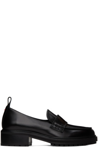 【関税込み】Aeyde ブラック カーフスキン Ruth ローファー Women's Ruth loafers | AEYDE | 24S