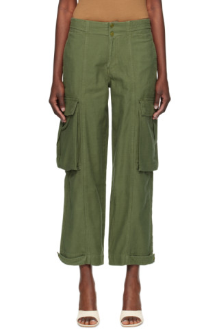 Elastic Waist Wide Leg Cargo Pants