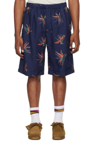 nanamica ネイビー ショートパンツ 34 ナナミカ nanamica Wind Shorts ショットパッツ 34 ショート