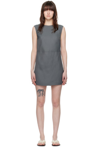 【関税込み】Loulou de Saison グレー Blanca ミニワンピース Loulou de Saisonのグレー Hoya ミニワンピースがセール中