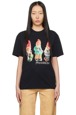 JW ANDERSON｜SHORT-SLEEVED ROUND NECK T-SHIRTS (GNOME TR JW Anderson JW Anderson Gnome T-Shirt | baltini | REVERSIBLE
