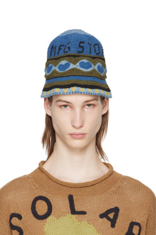 Story mfg.: Blue & Khaki Brew Bucket Hat | SSENSE