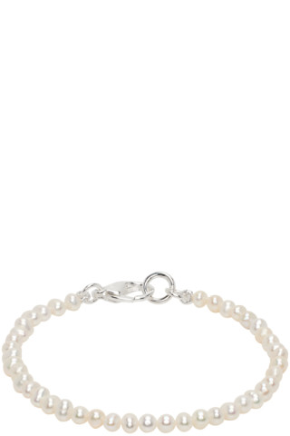 Hatton Labs freshwater pearl embellished bracelet - White