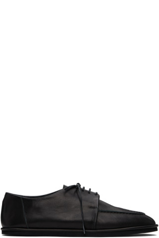 AURALEE Black Leather Oxfords