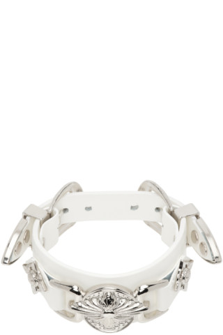 Toga Pulla - White Double Buckle Bracelet