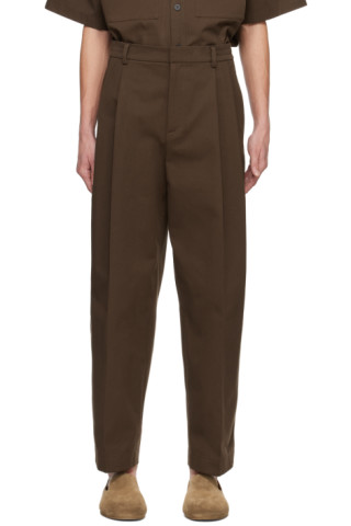 LE17SEPTEMBRE - Brown Pleated Trousers