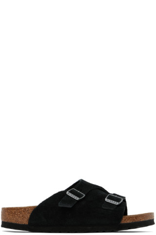 靴 BIRKENSTOCK ZURICH BLACK REGULAR 42 27cm BIRKENSTOCK Zürich Tech Suede Leather Narrow Black 1026783