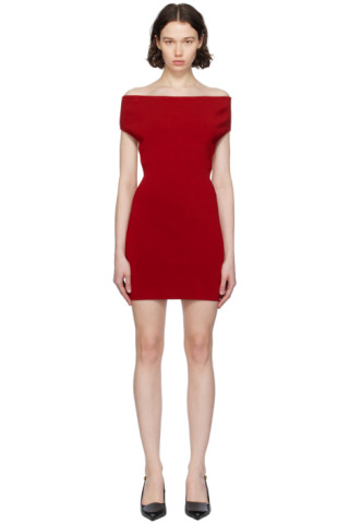 【関税込み】JACQUEMUS LA ROBE CUBISTA DRESS Red Les Sculptures 'La robe Cubista' Minidress by JACQUEMUS