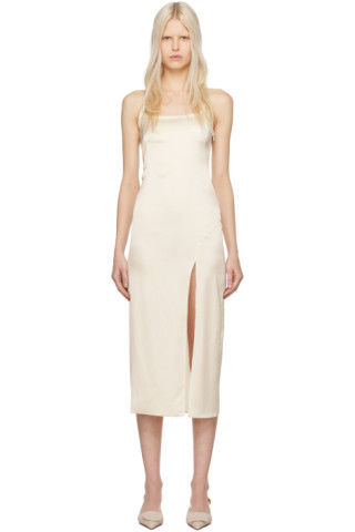 Jacquemus La Robe Notte サテンドレス La Robe Notte satin midi dress in black - Jacquemus | Mytheresa