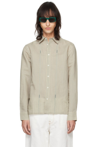 JACQUEMUS - Beige Les Sculptures 'La chemise de costume' Shirt