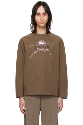 【関税込み】Kijun グレー Sunshine 長袖Tシャツ 241586M213002_1.jpg