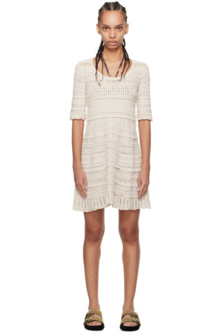 *ISABEL MARANT*サミー コットンミニドレス ワンピース Isabel Marant Etoileのオフホワイト Jumi ミニワンピースがセール中