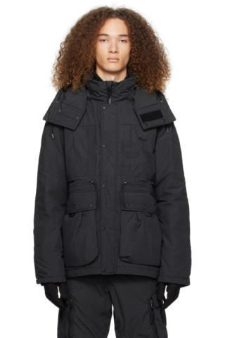 NANGA: Gray Takibi Down Jacket | SSENSE