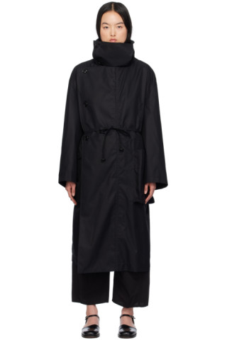 【関税込み】LEMAIRE ブラック アシンメトリー コート LEMAIREのブラック アシンメトリー コートがセール中