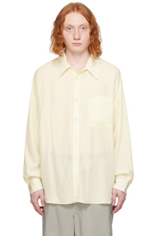 LEMAIRE Chest patch pocket Tシャツ Collarless Overshirt | Lemaire | OTTODISANPIETRO