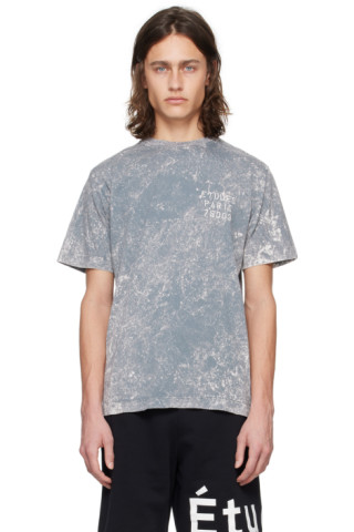 【関税込み】Etudes グレー Wonder Small Stencil Tシャツ Étudesのグレー Wonder Small Stencil Tシャツがセール中