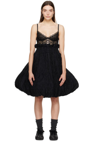 Noir Kei Ninomiya AD2022 Side belt Pleated Ruffle A-line Long skirt 3G-S012 pink XS