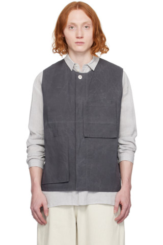 toogood the tinker gilet グレー　S 24SS Namu Shop - Toogood The Tinker Gilet - Proofed Cotton Charcoal