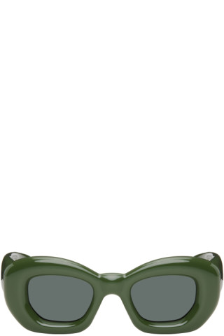 LOEWE Green Inflated Butterfly Sunglasses