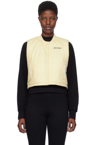 【関税込み】Palm Angels オフホワイト Classic ベスト Palm Angelsのオフホワイト Classic ベストがセール中