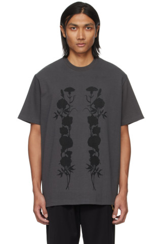 【関税込み】Song for the Mute グレー Dusty Foliage Tシャツ 241699M213004_1.jpg