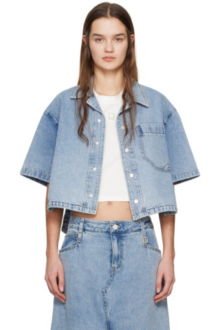 Wooyoungmi: Blue Faded Denim Shirt | SSENSE