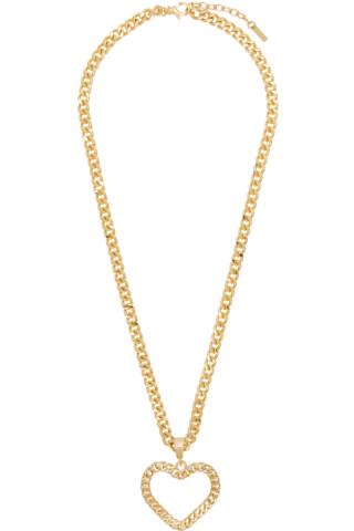 【関税込み】Moschino ゴールド Love & Peace ネックレス 241720F023003_1.jpg