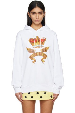 Moschinoのホワイト Archive Scarves フーディがセール中