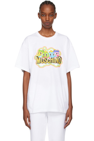 【関税込み】Moschino ホワイト Puzzle Bobble ラウンジパンツ 241720F110005_1.jpg