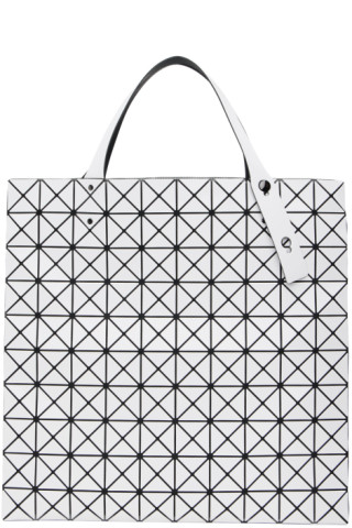 BAO BAO ISSEY MIYAKE: White Prism Tote | SSENSE