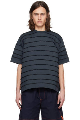 【関税込み】SUNNEI ネイビー ボーダー Tシャツ SUNNEIのネイビー ボーダー Tシャツがセール中