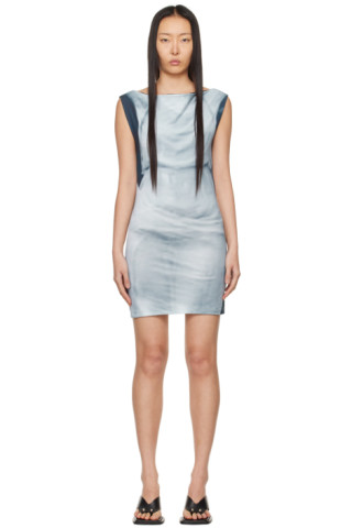 【関税込み】ELLISS SSENSE限定 ブルー Serenity ミニスカート SSENSE Exclusive Blue Serenity Minidress by ELLISS on Sale