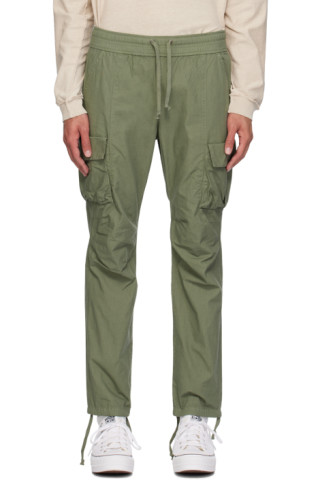 【関税込み】John Elliott グリーン リラックス カーゴパンツ 241761M188002_1.jpg