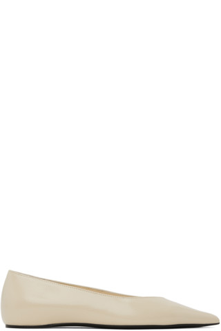 Off-White 'The Asymmetric' Ballerina Flats by TOTEME on Sale