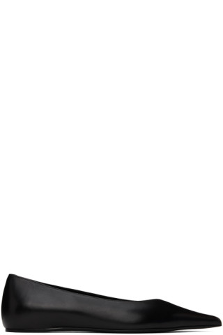 TOTEME: Black 'The Asymmetric' Ballerina Flats | SSENSE TOTEME: Black 'The Asymmetric' Ballerina Flats | SSENSE