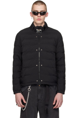 1017 ALYX 9SM: Black Buckle Puffer Jacket | SSENSE