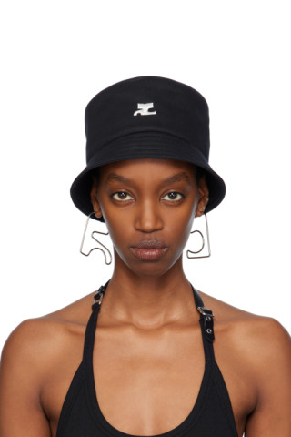 ハット COURReGES Woman Hat Black PERACT033VY0014 9999 241783F015000_1.jpg