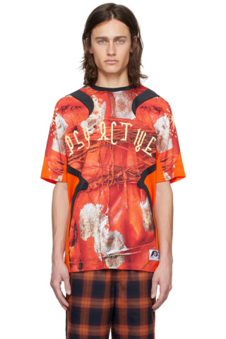 【関税込み】Perks and Mini オレンジ Stargate Tシャツ Perks and Mini: Orange Stargate T-Shirt | SSENSE